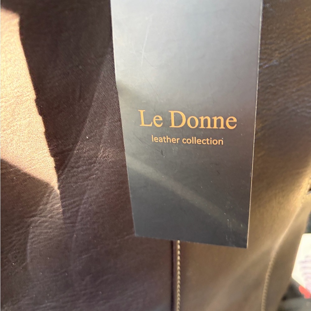 Le Donne Leather purse - Dark Brown